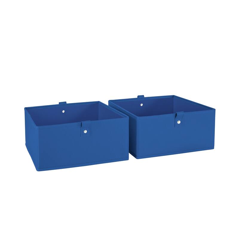 RiverRidge Kids 2pc 5" Fabric Collapsible Storage Cube Organizers for Playroom Organization
