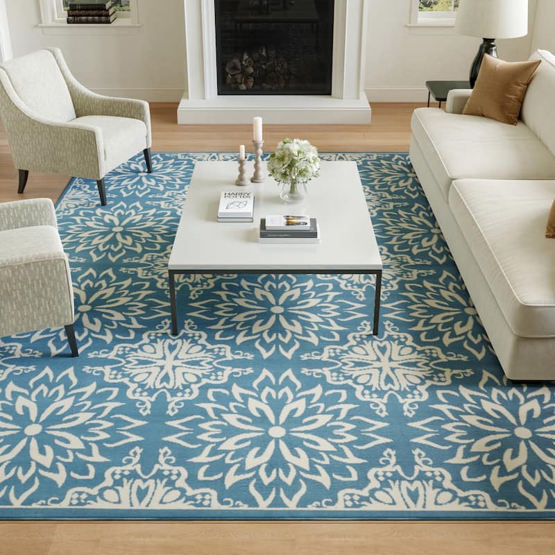 Nourison Jubilant Floral Medallion Area Rug