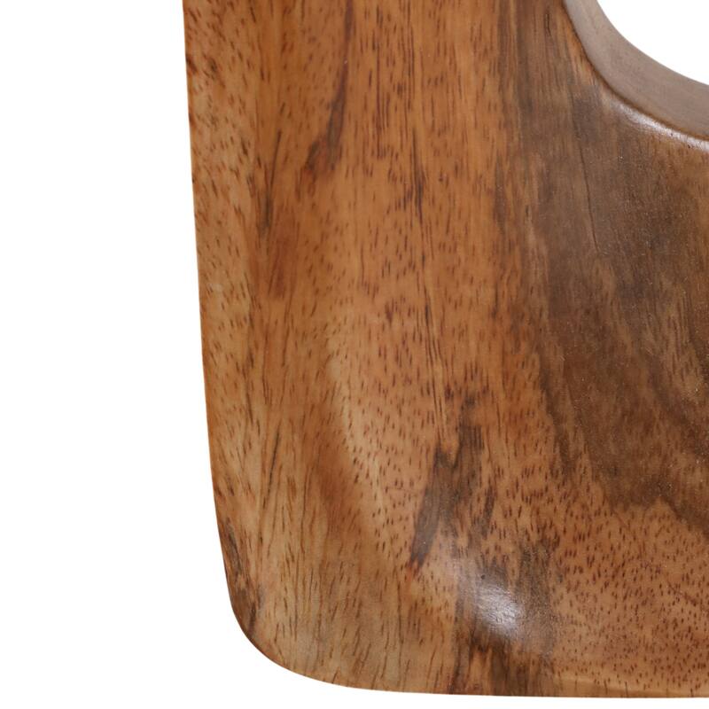 Wood Decorative Vase Cutout Center Tall Stylish Statement Decor