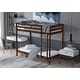 preview thumbnail 10 of 30, CraftPorch Modern Twin Over Twin Size Wooden Bunk Bed