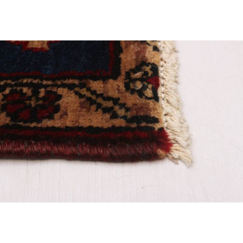 ECARPETGALLERY Hand-knotted Anatolian Vintage Black, Red Wool Rug - 4'4 x 7'5