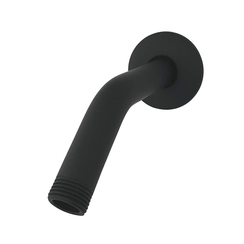 Kingston Brass AquaElements 6-Inch Shower Arm with Flange - Matte Black