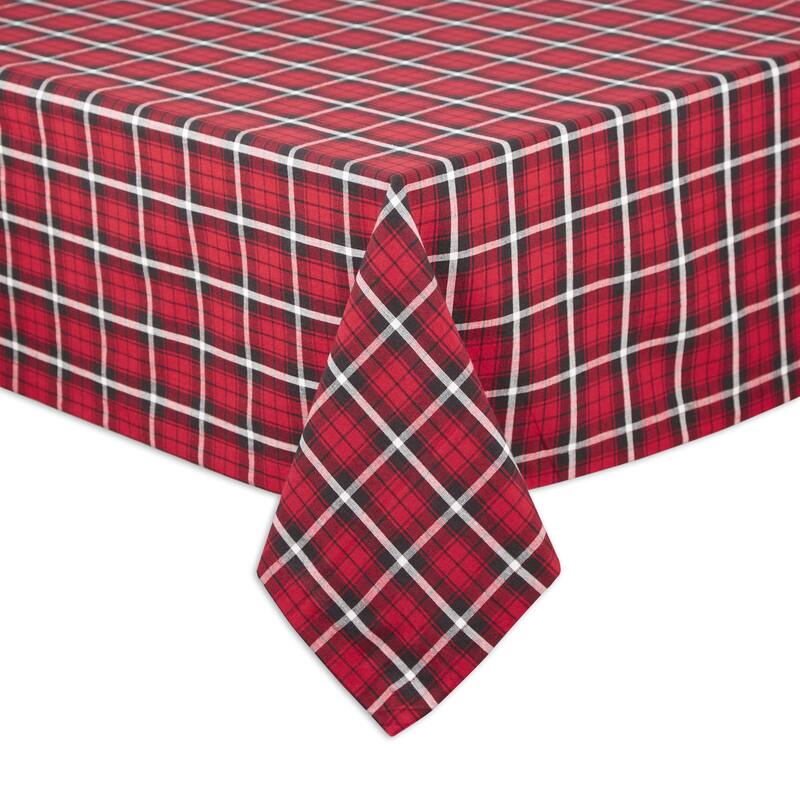Glad Tidings Plaid Tablecloth 70 Round