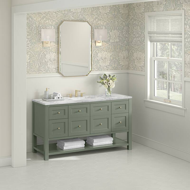 Breckenridge 60" Single Vanity, Smokey Celadon - 60S
