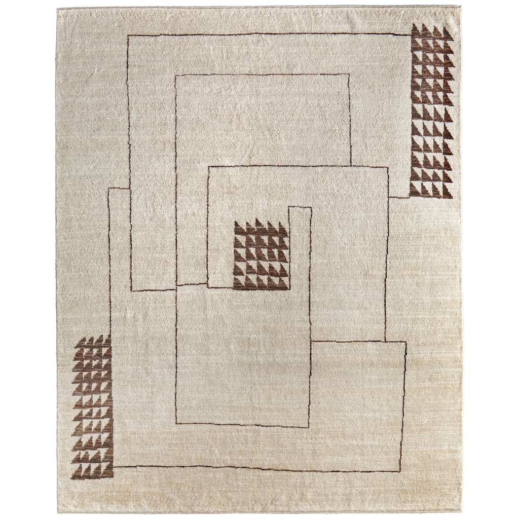 Grand Bazaar Fitzroy Hand Knotted Abstract Modern Area Rug