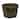 13" Nested Wood Barrel Planter with Brown Oil - 13