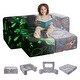 preview thumbnail 1 of 19, Kids Couch, Toddler Couch Sofa Bed, Kids Chair Seat Playroom Furniture, Child Sectional Sofa 4Pcs - Dark Grey