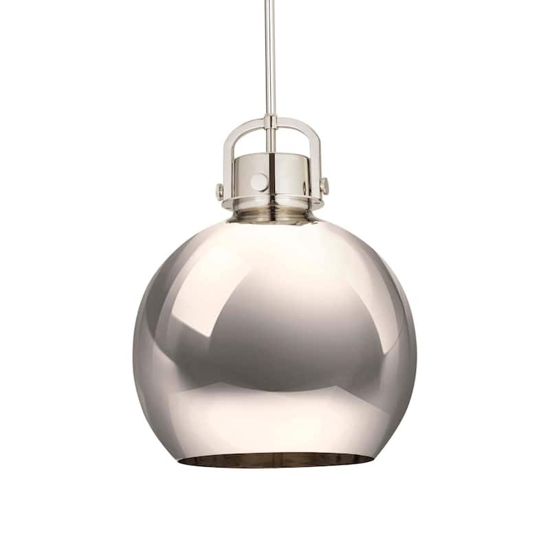 Innovations Lighting 410-1SL-20-14 Newton Sphere Pendant Newton Sphere - Polished Nickel / Polished Nickel