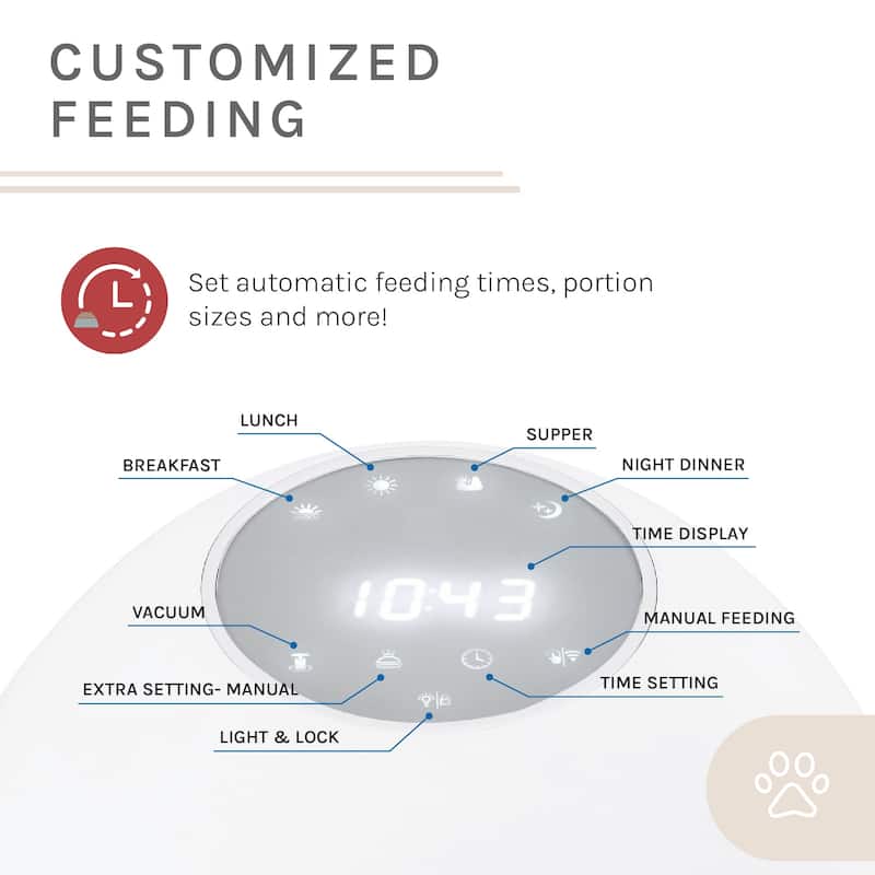 Cosmo 3.5L Automatic Dog&Cat Feeder - 13.7