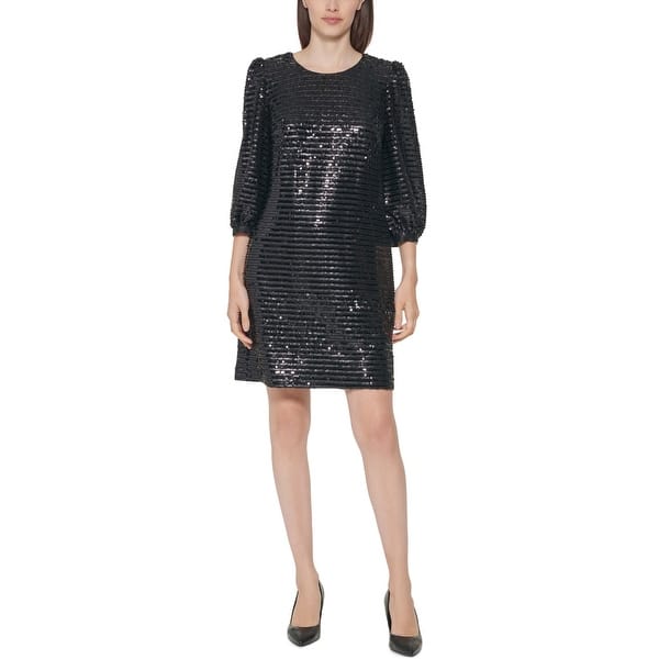 black dress karl lagerfeld White collar dress | Black | Women | KARL LAGERFELD main image 0