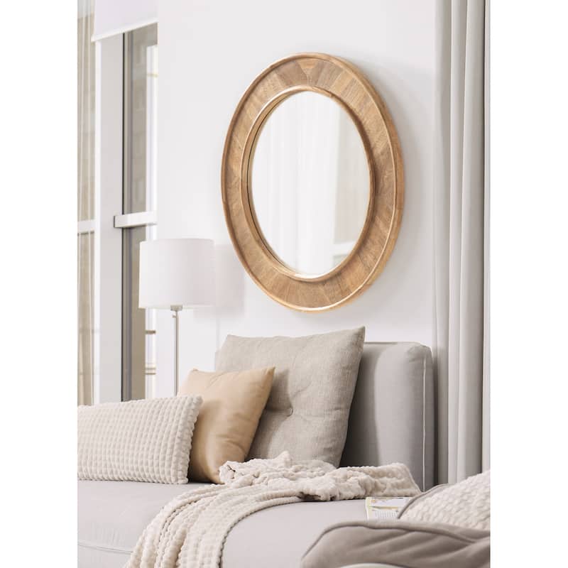 Kate and Laurel Yahna Round Wall Mirror