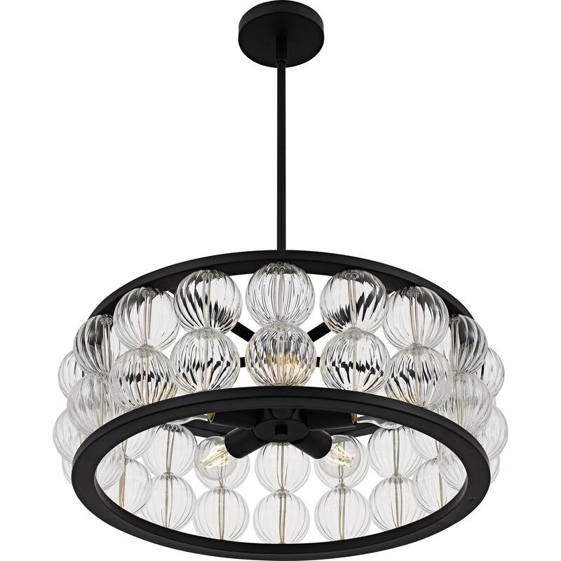 Terrarock 5-Light Matte Black Pendant