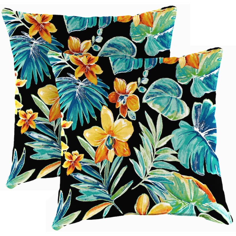 18" x 18" Outdoor Throw Pillow - Set of 2 - 18'' L x 18'' W x 4'' H