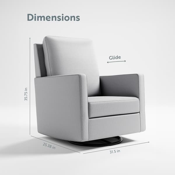 dimension image slide 1 of 3, Storkcraft Calabasas Swivel Glider