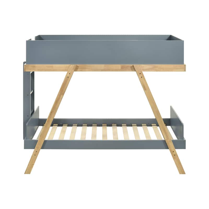 Wooden Twin Over Twin Bunk Bed