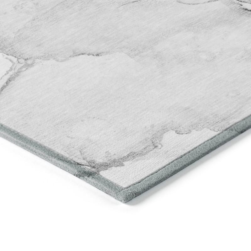 Machine Washable Indoor/ Outdoor Abstract Chantille Rug