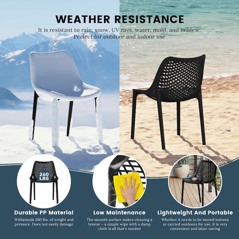 Frond and Form 4-Person Outdoor Round Dining Set