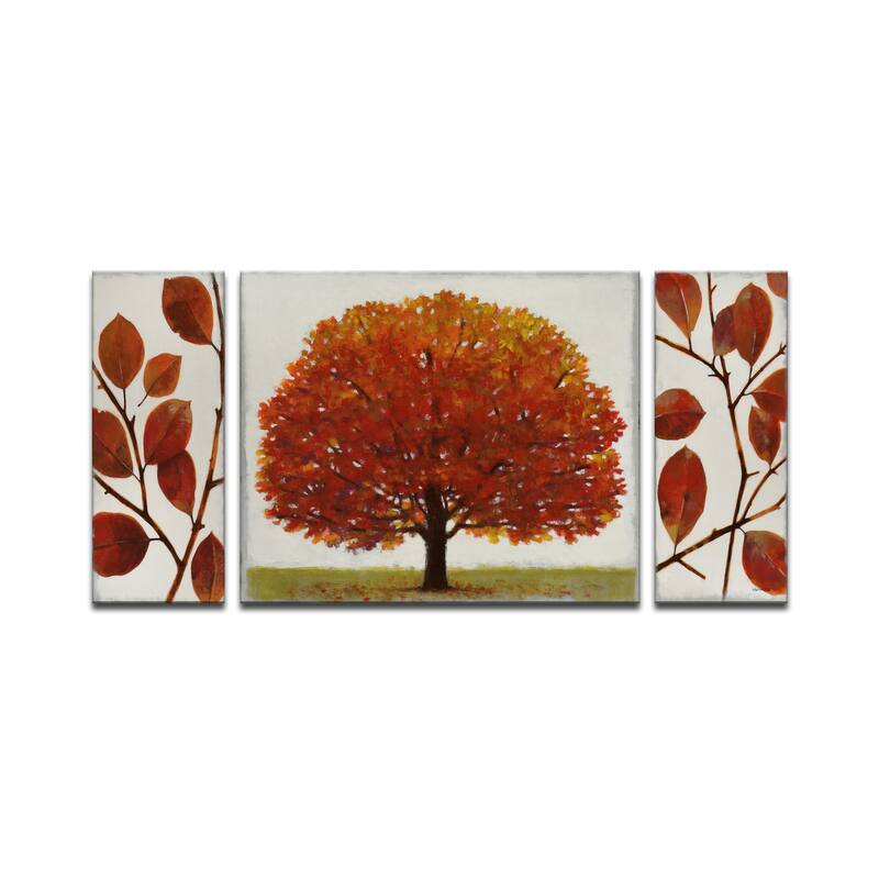 'November Splendor' 3 Piece Wrapped Canvas Wall Art Set by Norman Wyatt Jr.