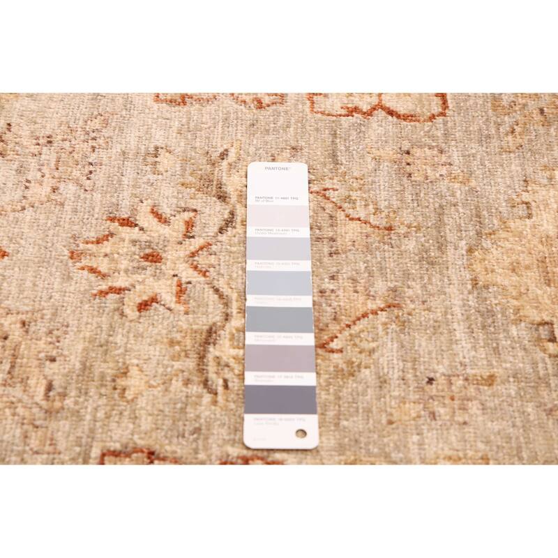 ECARPETGALLERY Hand-knotted Chobi Finest Light Grey Wool Rug - 5'2 x 7'0