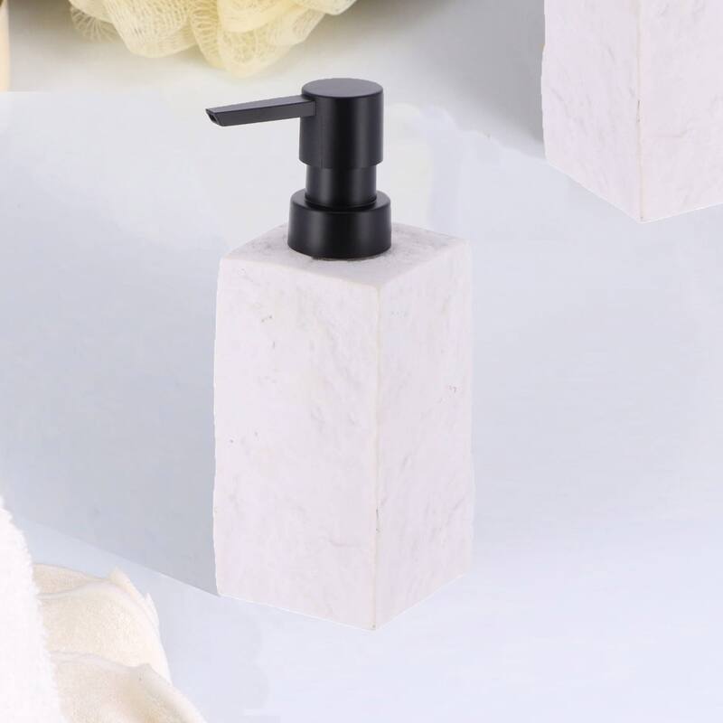 Collection Stone Effect Bath Accessory Set-4 pieces