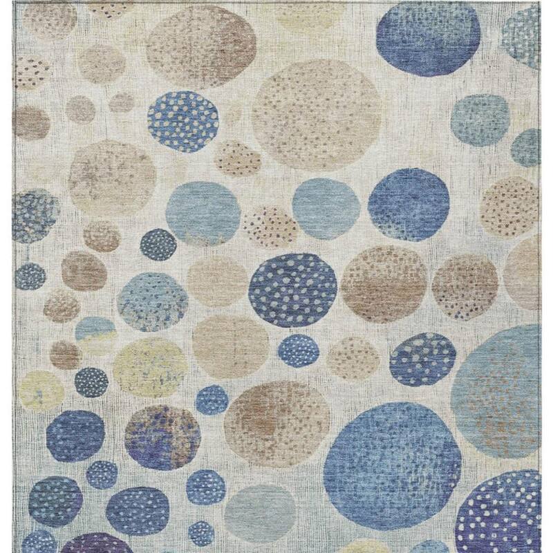 HomeRoots Geometric Transitional Rectangle Outdoor Rug