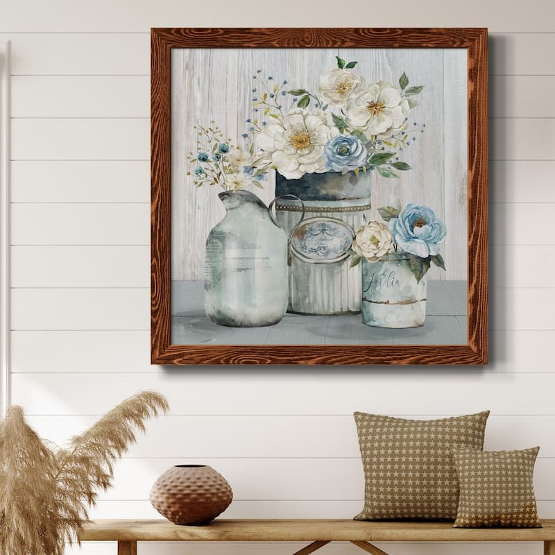 French Garden Flowers II-Premium Framed Canvas - Ready to Hang