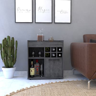 Bar Cabinet, Two Concealed Shelves, Six Wine Cubbies