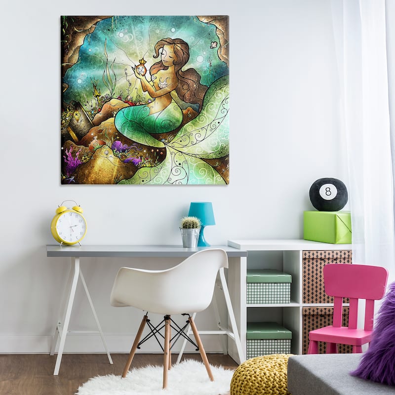 Stupell Detailed Nouveau Mermaid Canvas Wall Art Design By Mandie Manzano