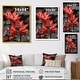 preview thumbnail 4 of 4, Designart "Romantic Red Monocrhome Lotus Pond Photo" Lotus Canvas Wall Art - Modern Wall Decor Art Red Wall Art Print