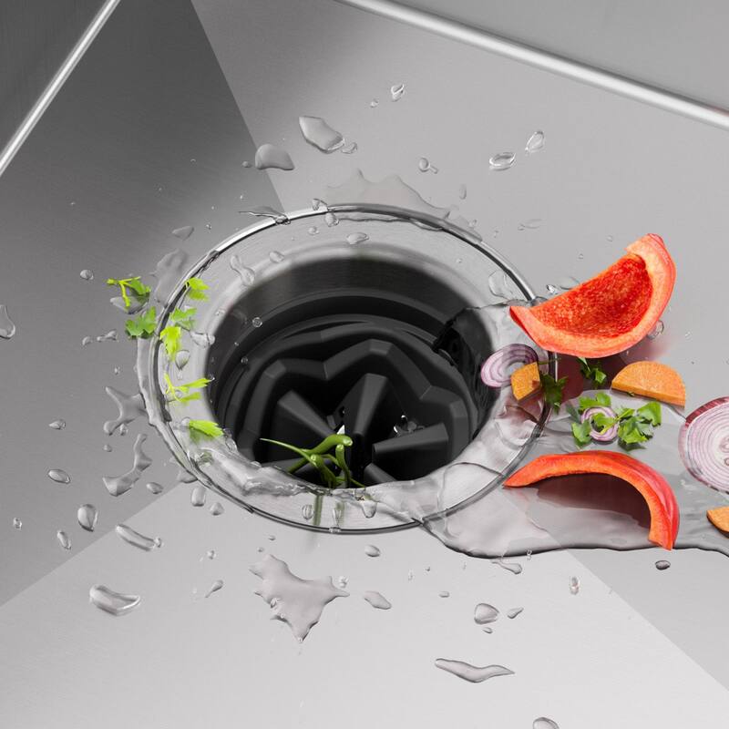 Kraus KWD210-50 1/2 HP Continuous Feed Garbage Disposal with Power