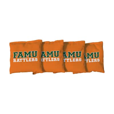 Florida A&M University FAMU Rattlers Orange Cornhole Bags
