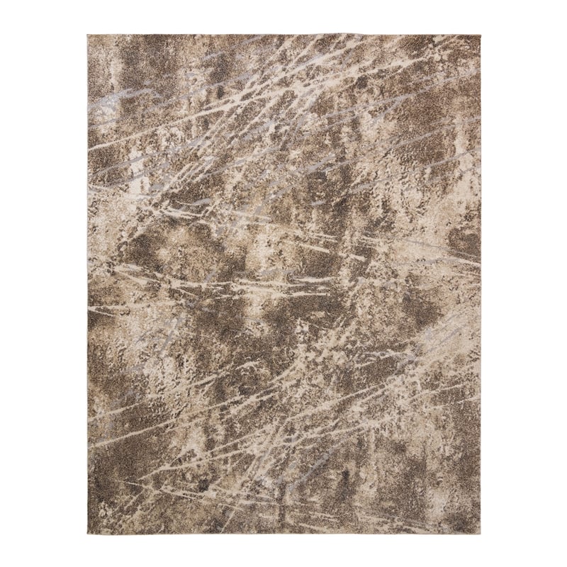 Gertmenian Barcelona Polyester / Polypropylene Turfted High-Low Area Rug Collection - 5' 3" x 7' - Coco - Runner/Rectangle