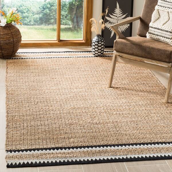 Shop Safavieh Handmade Natural Fiber Hijiri Boho Jute Rug On Sale Overstock 22713158 6 X 9 Black