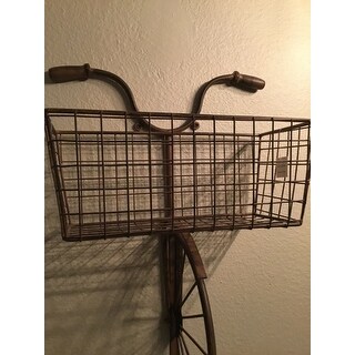 Top Product Reviews For Iron Bicycle Wall Decor Basket For