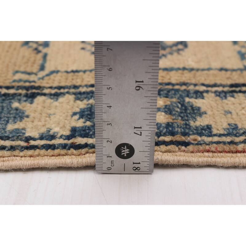 ECARPETGALLERY Hand-knotted Finest Ghazni Tan Wool Rug - 6'5 x 8'10