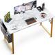 Option White Marble + Gold Leg
