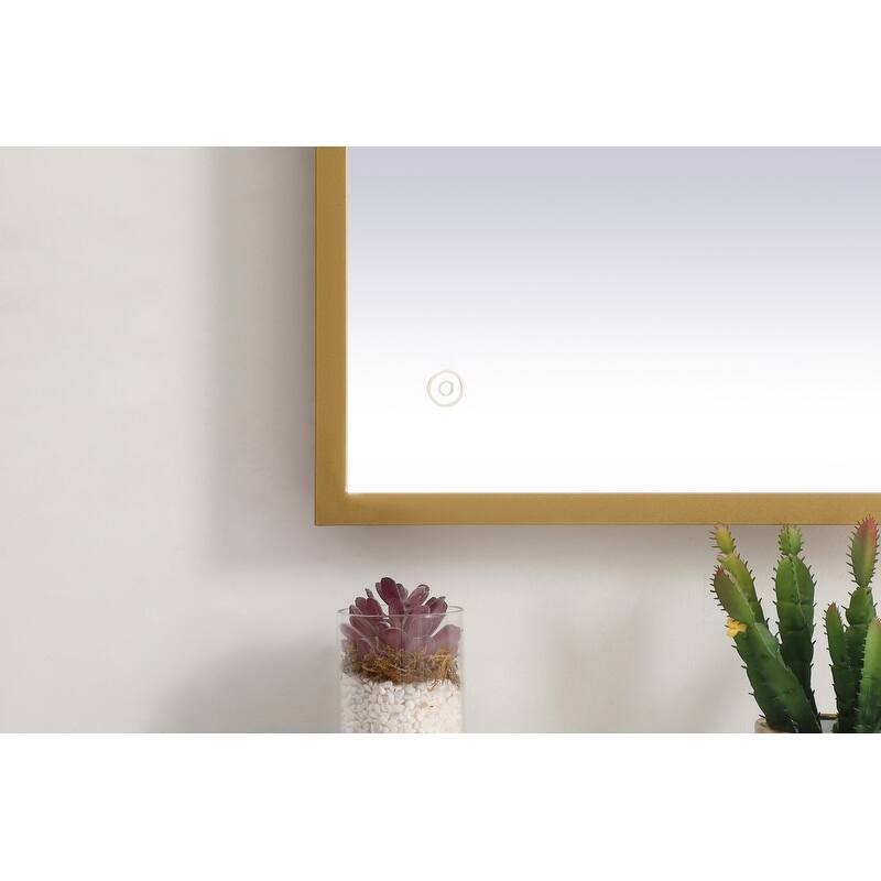 Indigo Home 30x36 inch LED mirror with adjustable color temperature