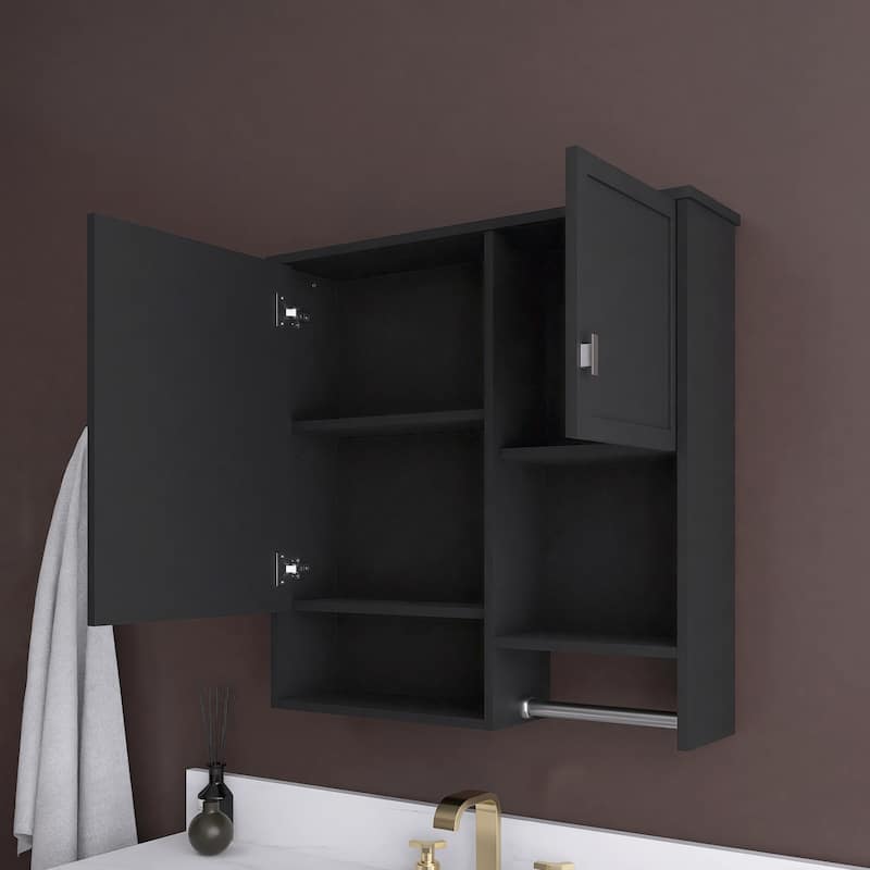 29'' x 28" Rectangular MDF Medicine Cabinet with Mirror