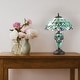 preview thumbnail 4 of 12, River of Goods Khelladi 20"H Tiffany-Style Stained Glass Multicolored Magna Carta Table Lamp - 14"L x 14"W x 20"H