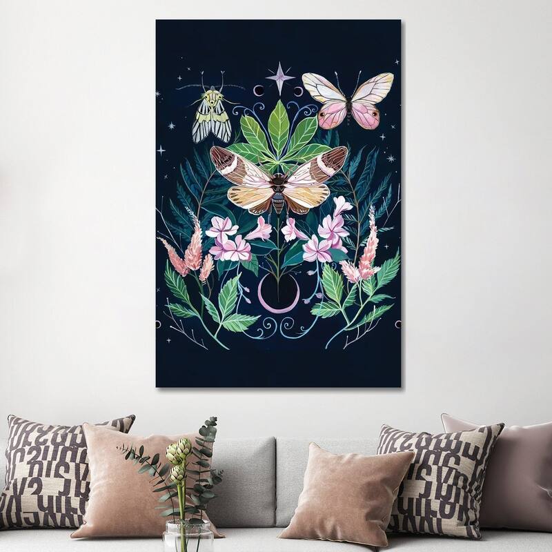 iCanvas "Cicada Moon" by Clara McAllister Canvas Print - 60x40x1.5