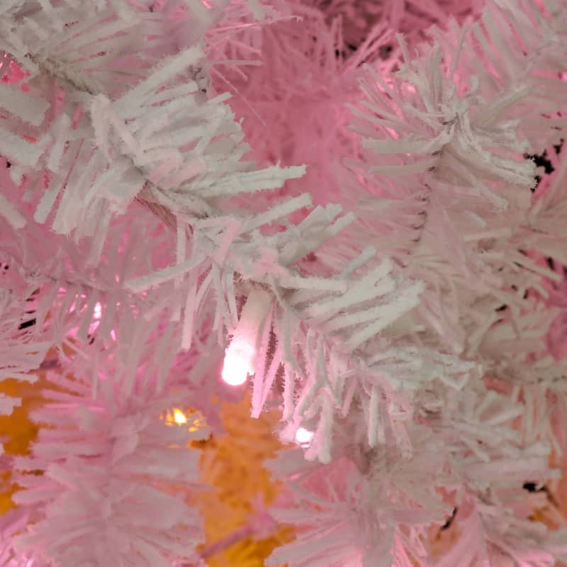 6ft Artificial Christmas Tree with 300 LED Lights and 600 Bendable Branches - N/A
