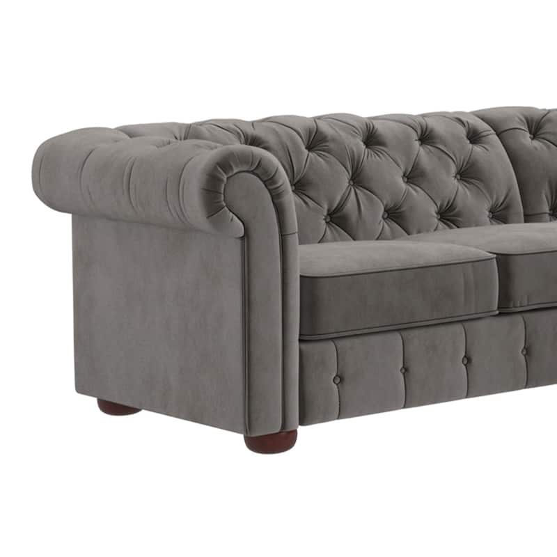 Knightsbridge Chesterfield L-shaped Sectional by iNSPIRE Q Artisan