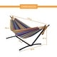 preview thumbnail 59 of 86, Double Cotton Hammock with Space Saving Steel Stand