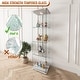 preview thumbnail 52 of 165, Glass Display Cabinet with Doors & Locks, Acrylic Shelves, Floor Standing Storage Showcase for Home or Office