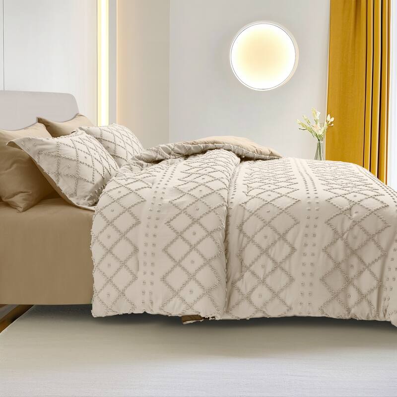 Set of 5/7 Pieces Brushed Comforter Set, Bed-in-a-Bag