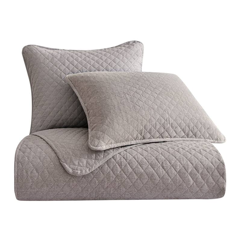 Indigo Hill by HiEnd Accents Anna Diamond 3 Piece Quilted Coverlet Set