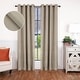 preview thumbnail 142 of 168, Superior Linen Washable Room Darkening Curtains, Set of 2 Panels 52" x 108" - Frosted Almond