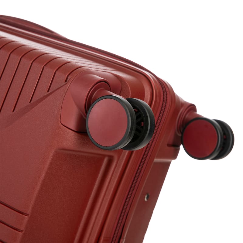 Travel PP Material 3 Piece Luggage Sets with Spinner Wheels and Combination Lock, Luggage for Family Travel Carry on 20/24/28