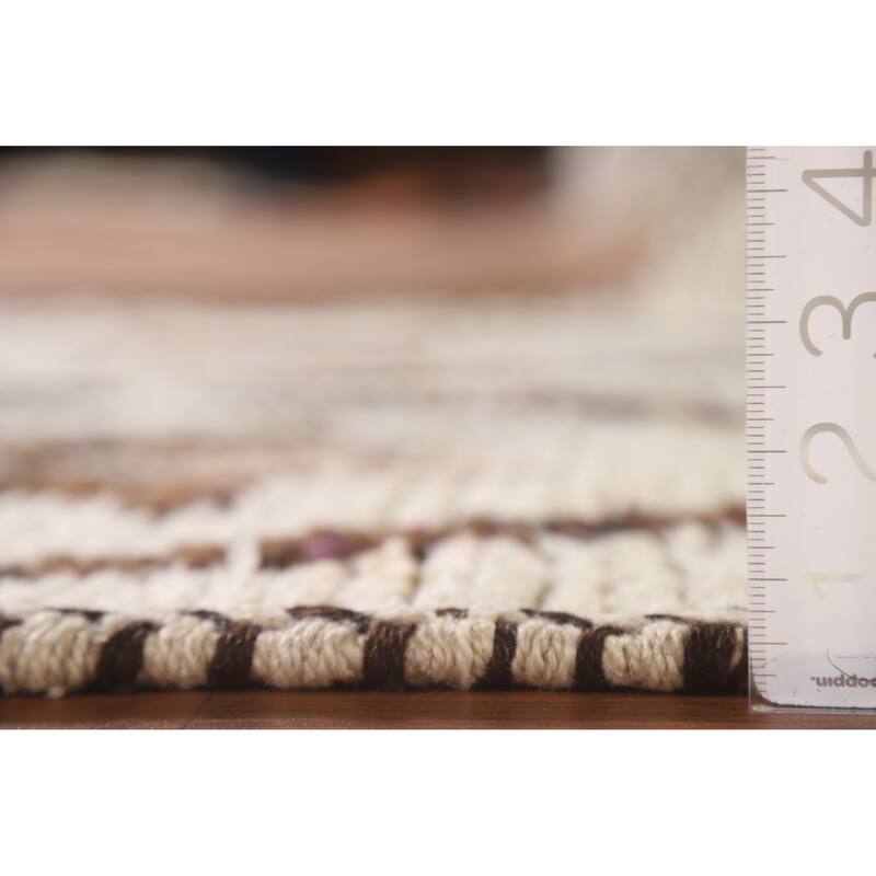 Natural Dye Anatolian Oriental Runner Rug Hand-knotted Wool Carpet - 3'5"x 10'7"