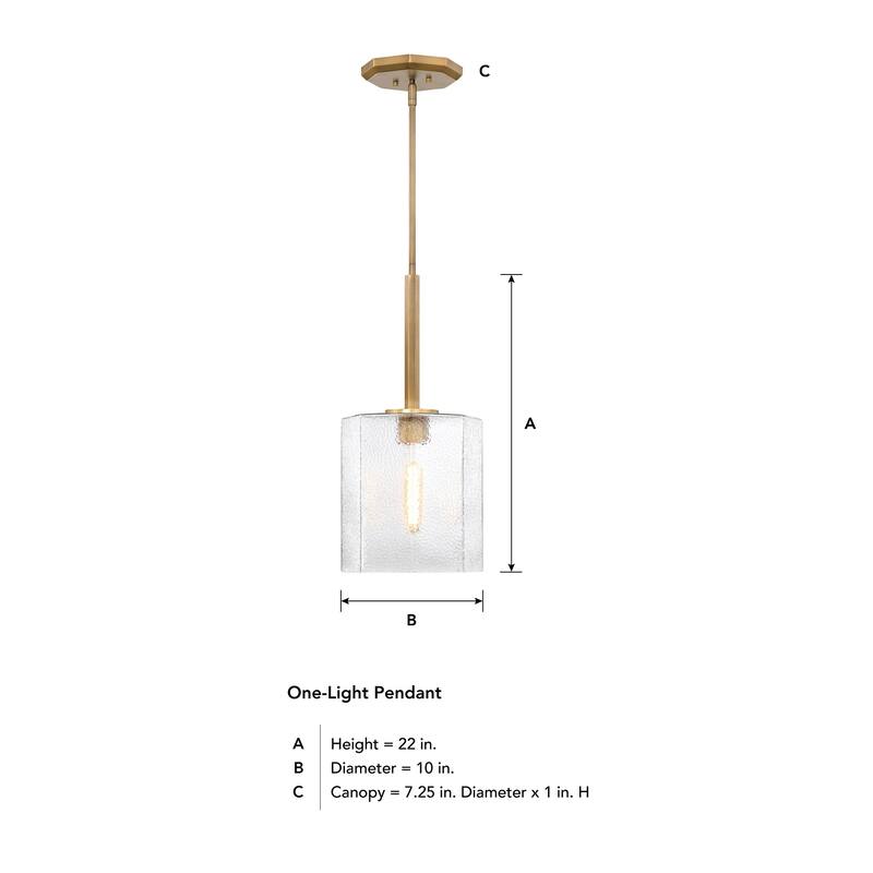 Designers Fountain D309M-10P Haven 10" Wide Mini Pendant